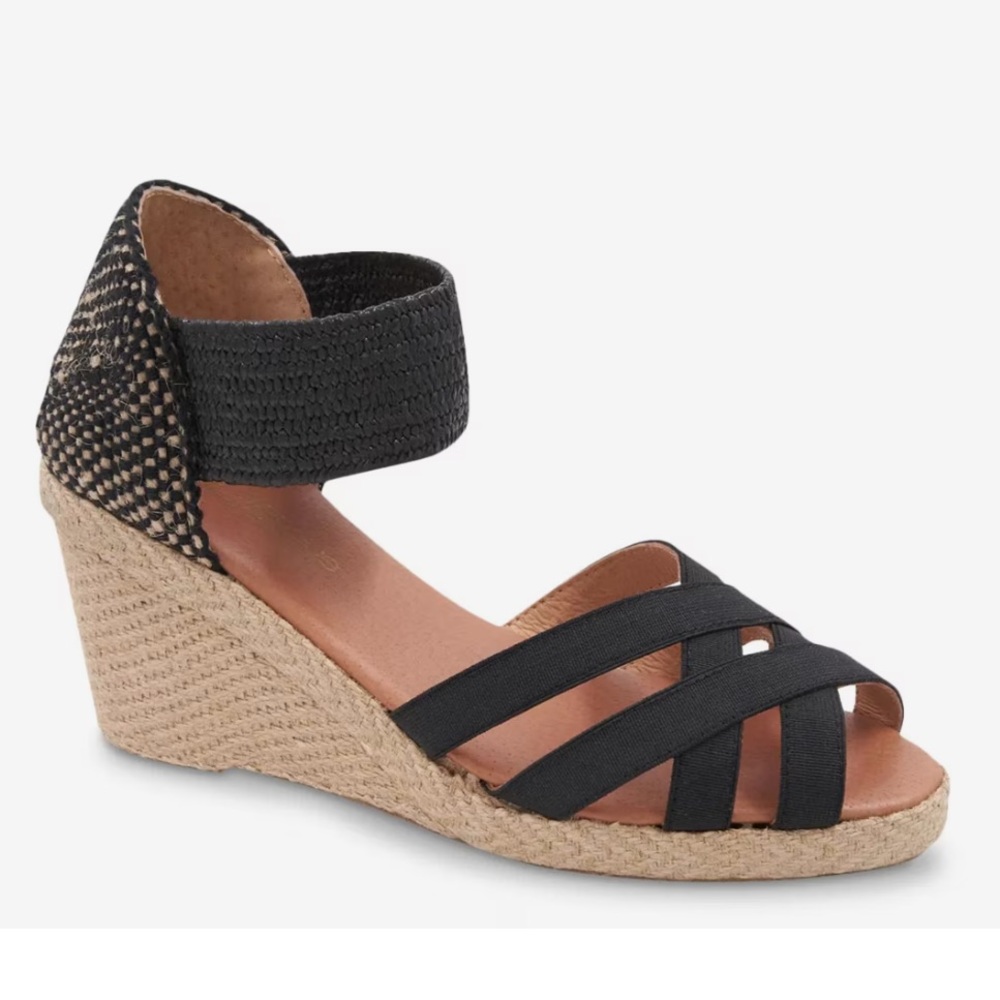 Andre Assous Adin Espadrille Wedge Sandal size 39 (US 8)